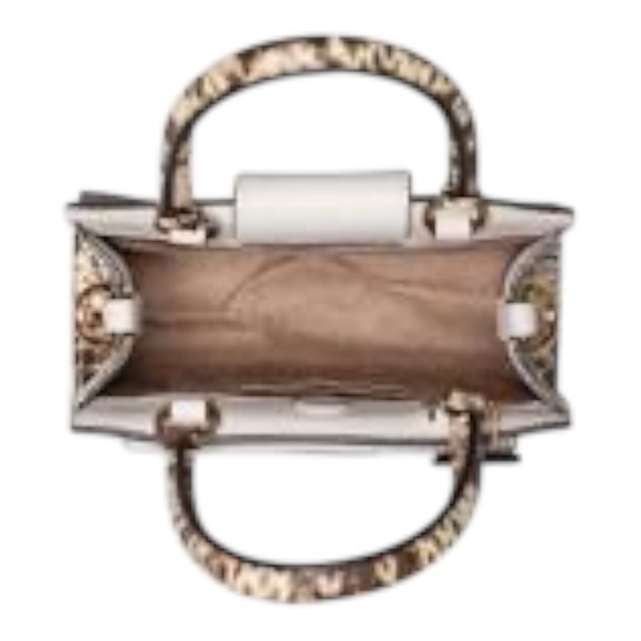 COACH PEPPER Mini Crossbody Signature Canvas Snakeskin Leather C7227 NWT - Picture 4 of 6